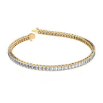 Bracelets 14K & 18K Gold Emerald Cut DiamondTennis Bracelet 6-7 ct, 4-prong setting, Lab Grown