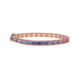 Bracelets 14K Gold Rainbow and Diamond Tennis Bracelet