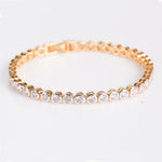 Bracelets 14K or 18K Gold and Diamond 4.49 ct Tennis Bracelet Bezel Set