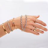 Bracelets 14K or 18K Gold Diamond Medium/Large Tennis Bracelet 4 ct 4-prong setting, Lab Grown