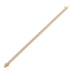 Bracelets 14K or 18K Gold Diamond Tennis Bracelet 4.85 ct bezel set, Lab Grown