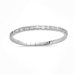 Bracelets 18K Gold Stretch Emerald Cut Illusion Diamond Tennis Bracelet