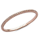 Bracelets 18K Stretch Champagne Round Diamond Tennis Bracelet, 2.5-6.6 Carats