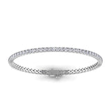 Bracelets 6" / White Gold / 14K 14K or 18K Gold Diamond Medium/Large Tennis Bracelet 4 ct 4-prong setting, Lab Grown