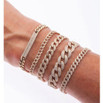 Bracelets Mini 14K Gold & Micro-Pave Diamonds Cuban Chain Bracelet Signature Piece