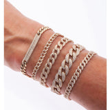 Bracelets Mini 14K Gold & Micro-Pave Diamonds Cuban Chain Bracelet Signature Piece