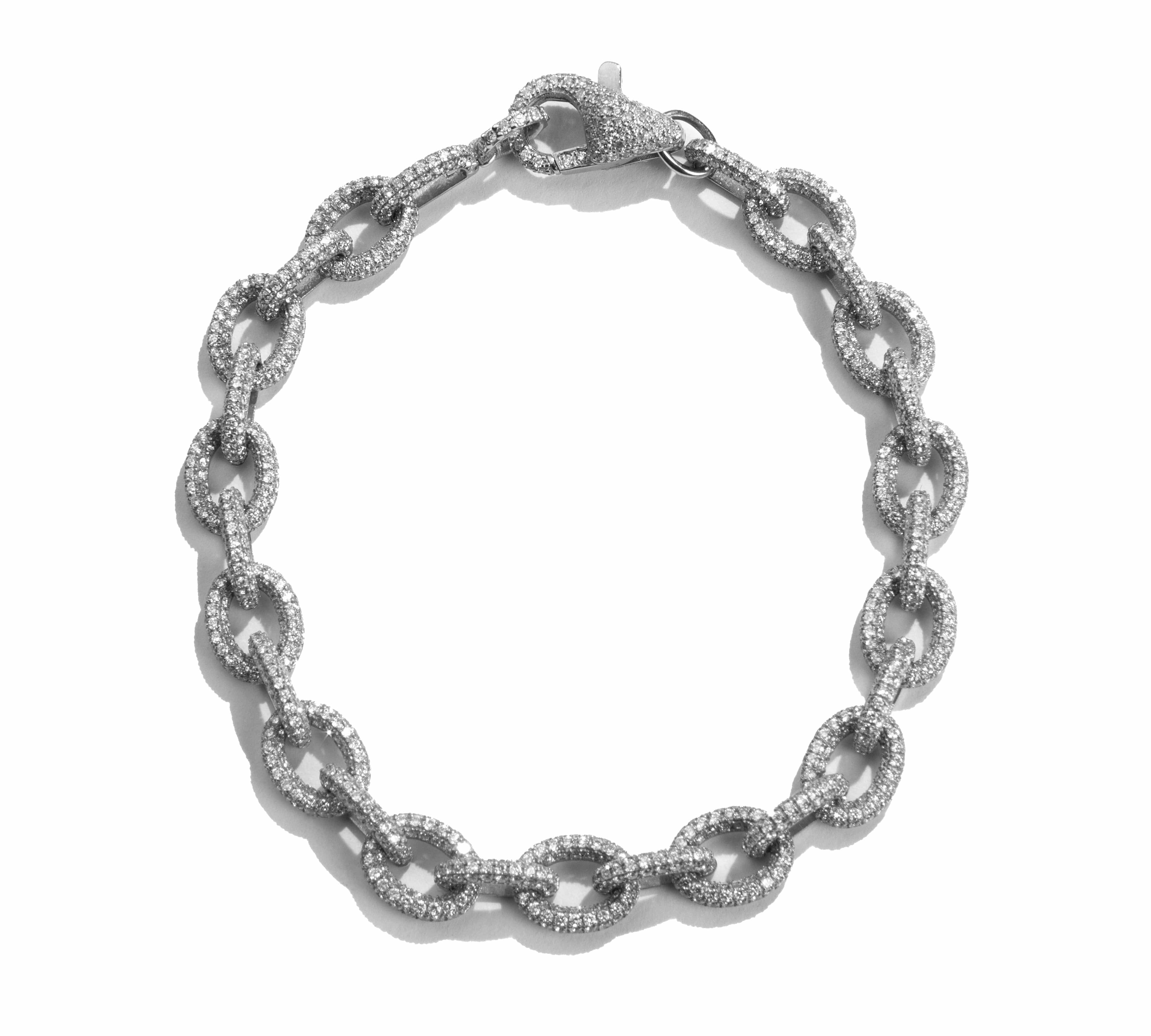 Bracelets Pave Diamond Link Bracelet