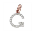 Charms & Pendants G / Rose Gold Gold & Diamond Initial Charm