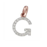 Charms & Pendants G / Rose Gold Gold & Diamond Initial Charm