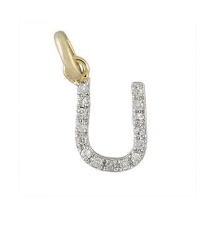 Charms & Pendants Gold & Diamond Initial Charm