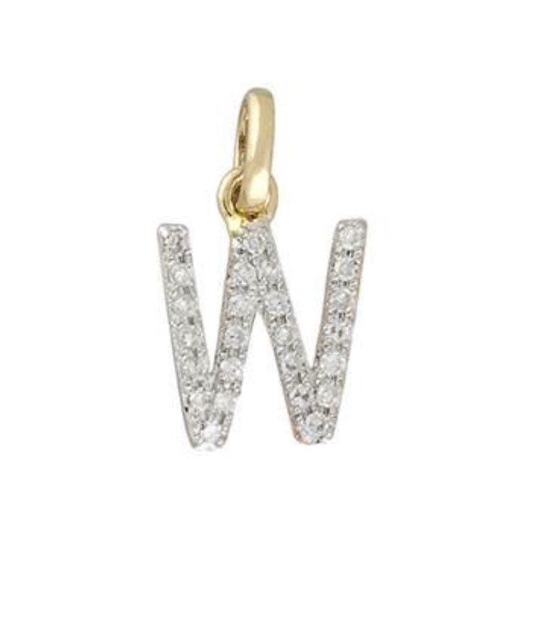 Charms & Pendants Gold & Diamond Initial Charm