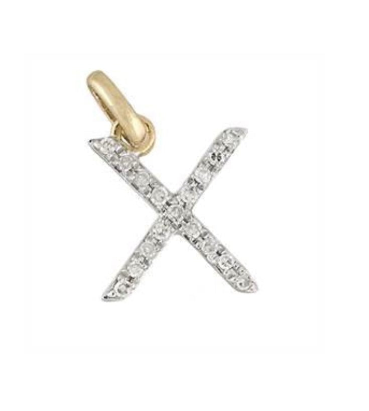 Charms & Pendants Gold & Diamond Initial Charm