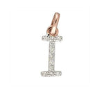 Charms & Pendants I / Rose Gold Gold & Diamond Initial Charm