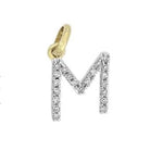 Charms & Pendants M / Rose Gold Gold & Diamond Initial Charm