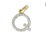 Charms & Pendants Q / Rose Gold Gold & Diamond Initial Charm