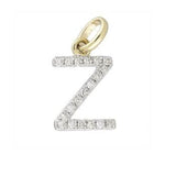 Charms & Pendants Z / Rose Gold Gold & Diamond Initial Charm