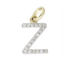 Charms & Pendants Z / White Gold Gold & Diamond Initial Charm