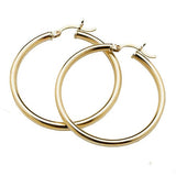 Earrings Yellow Gold Medium Gold Hoop Earrings