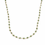 Necklace yellow gold 14K Gold Emerald Strand Necklace