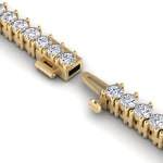 Necklaces 14K & 18K Gold and Diamond Tennis Necklace Graduated 3-Prong Setting, Lab Grown, 8.5-11.5cts