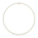 Necklaces 14K & 18K Gold and Diamond Tennis Necklace Graduated 3-Prong Setting, Lab Grown, 8.5-11.5cts