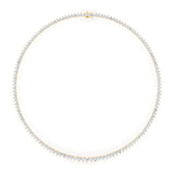 Necklaces 14K & 18K Gold and Diamond Tennis Necklace Graduated 3-Prong Setting, Lab Grown, 8.5-11.5cts