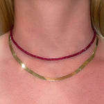 Necklaces 14K & 18K Gold Herringbone Chain Necklace 4.5mm