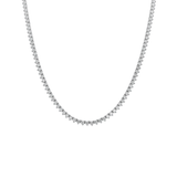 Necklaces 14K Gold and Diamond Tennis Necklace 3-Prong Setting