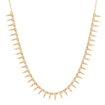 Necklaces 14K Gold Delicate Star Spike Necklace