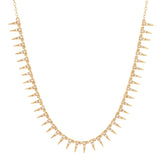 Necklaces 14K Gold Delicate Star Spike Necklace