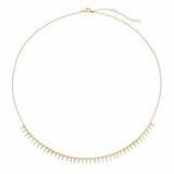 Necklaces 14K Gold Delicate Star Spike Necklace