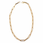 Necklaces 14K Gold Large Gold Paper Clip Necklace 4.2mm