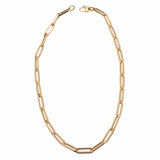 Necklaces 14K Gold Large Gold Paper Clip Necklace 4.2mm