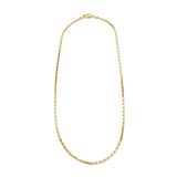 Necklaces 14K Solid Small Box Link Chain Necklace 2mm