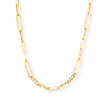 Necklaces 16" / Yellow Gold Medium 14K Gold Paper Clip Necklace 3.1mm