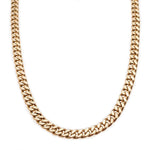 Necklaces Large 14K Gold Flat Cuban Link Necklace 9.5mm