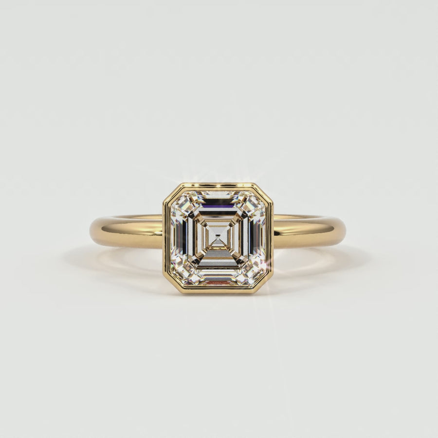 Asscher Cut Bezel Setting