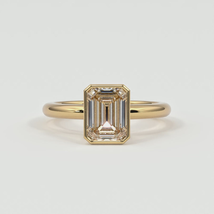 Emerald Cut Bezel Setting