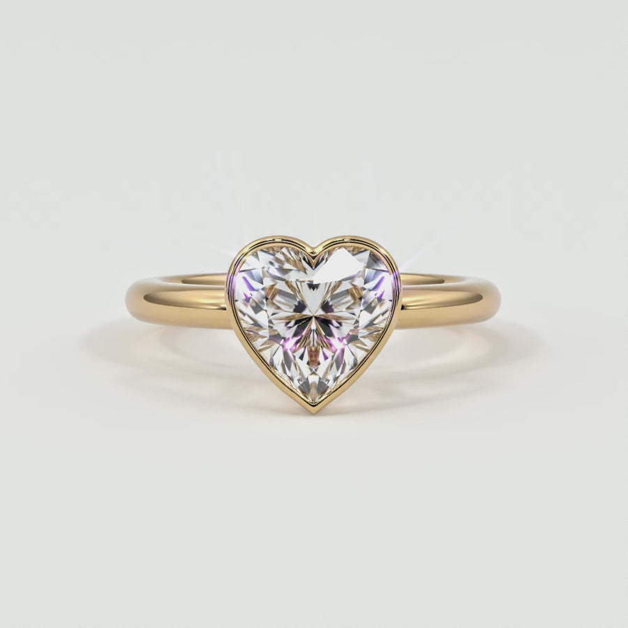 Heart Shape Bezel Setting