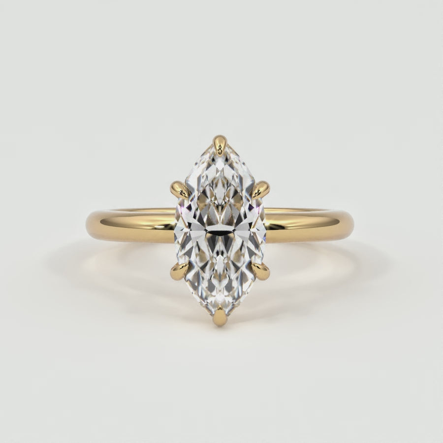 Marquise Diamond Solitaire Band