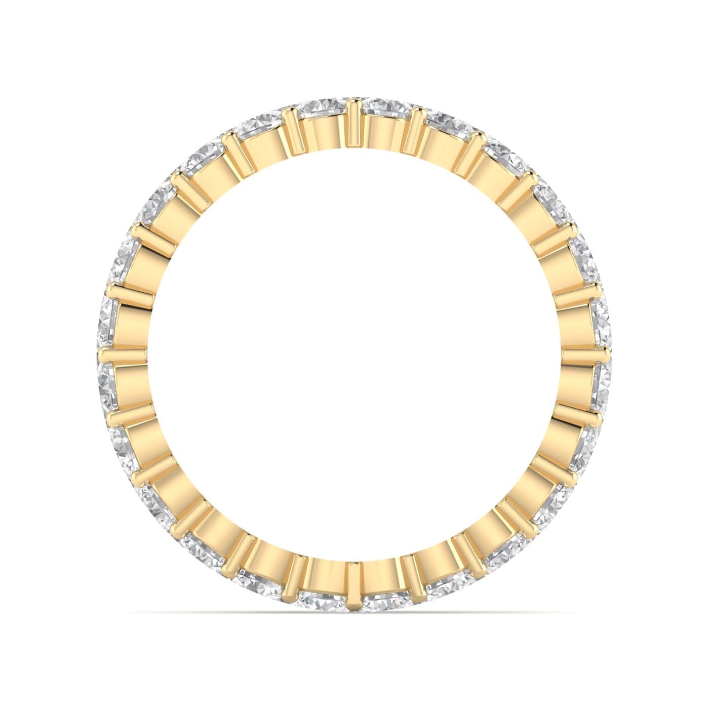 Rings 14K & 18K Gold Band of Diamond Eternity Ring, Lab Grown 5 ct