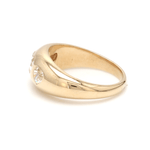 Rings 14K & 18K Gold Heart Diamond Dome Ring