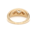 Rings 14K & 18K Gold Heart Diamond Dome Ring