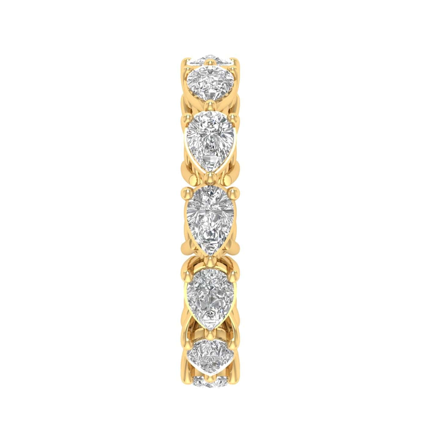 Rings 14K & 18K Gold Pear East West Diamond Eternity Ring, Lab Grown