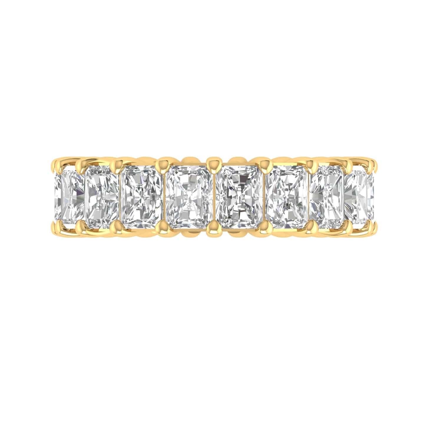 Rings 14K & 18K Gold Princess Cut Diamond Eternity Ring