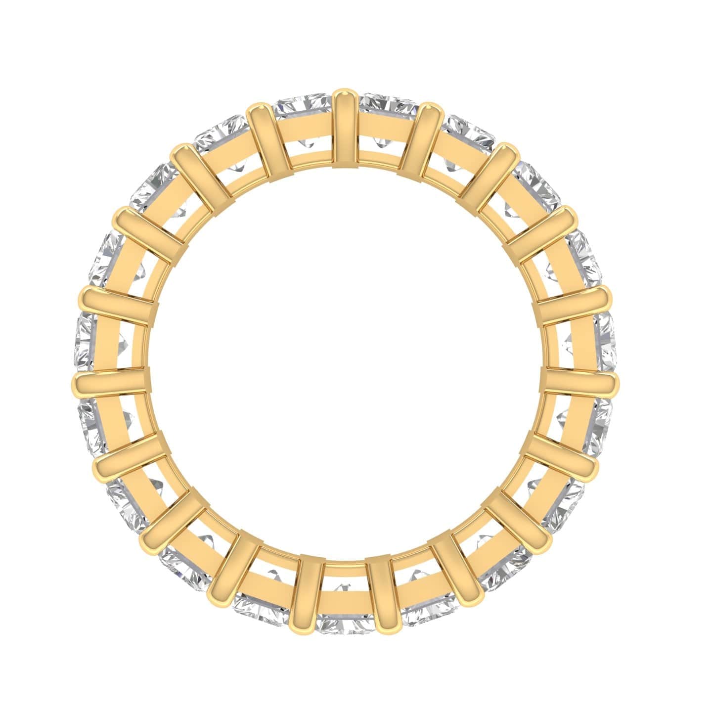 Rings 14K & 18K Gold Princess Cut Diamond Eternity Ring