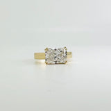 Rings 14K & 18K Gold Radiant Cut East West Diamond Ring, Lab Grown