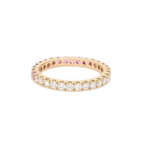 Rings 14K & 18K Ombre Pink Sapphire & Diamond Eternity Ring