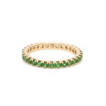 Rings 14K & 18K Ombre Tsavorite & Diamond Eternity Ring