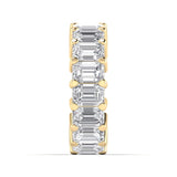 Rings 14K Gold Emerald Cut Diamond Eternity Ring Lab Grown